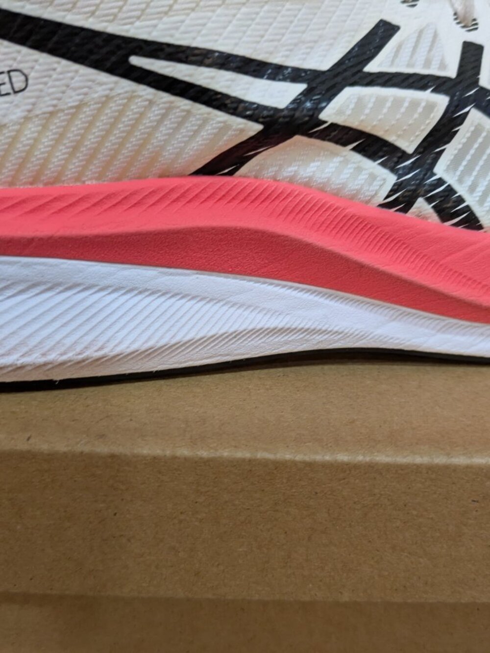 ASICS Wmns Magic Speed 3 White Black Pink Women's Size 7.5 Overall Good Conditi - Picture 4 of 8